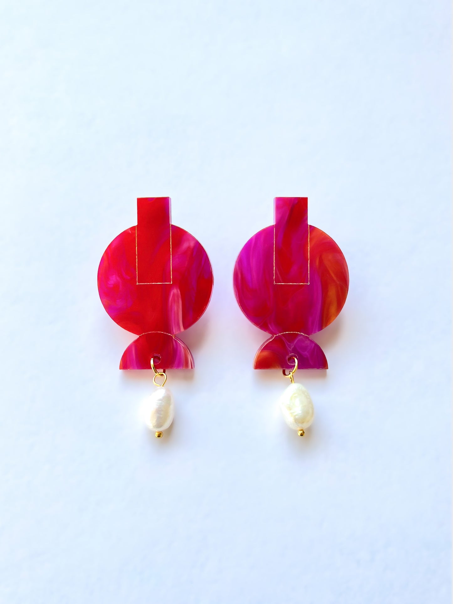 Boucles d'oreilles acrylique TIKKA