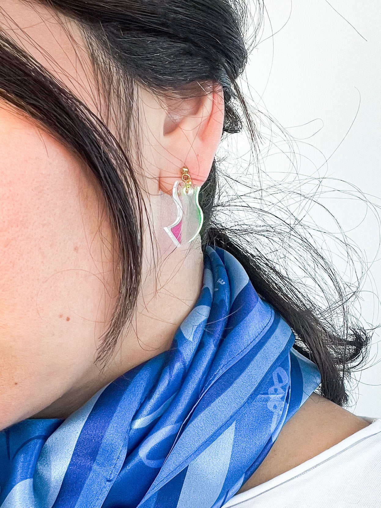 Boucles d'oreilles acrylique LUEUR