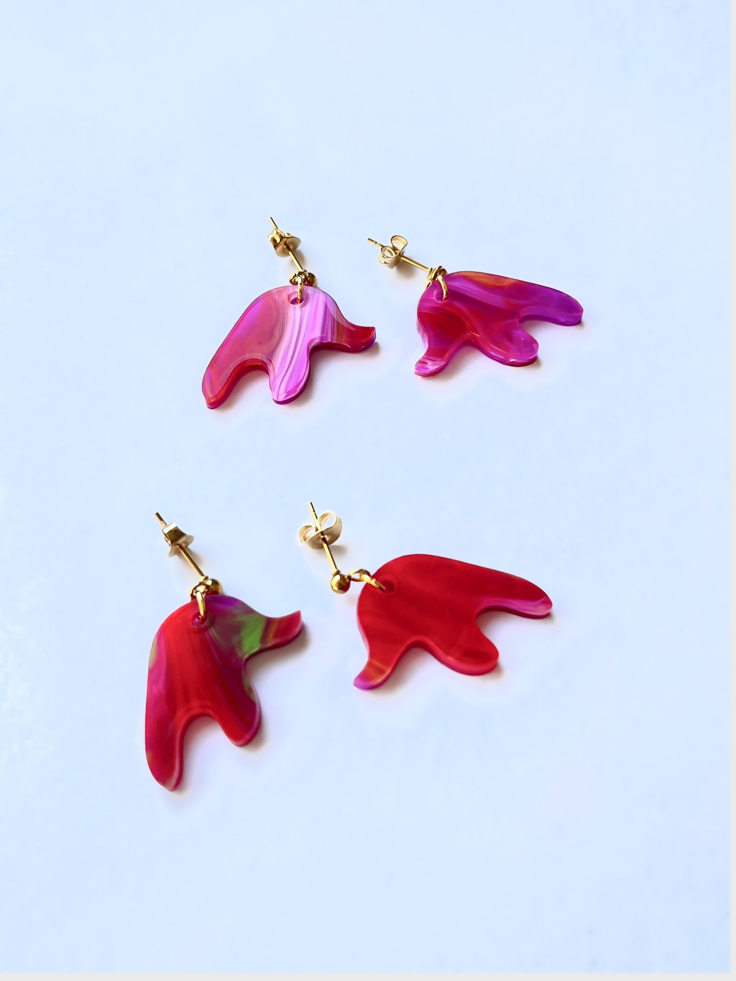 Boucles d'oreilles en acrylique LAVA