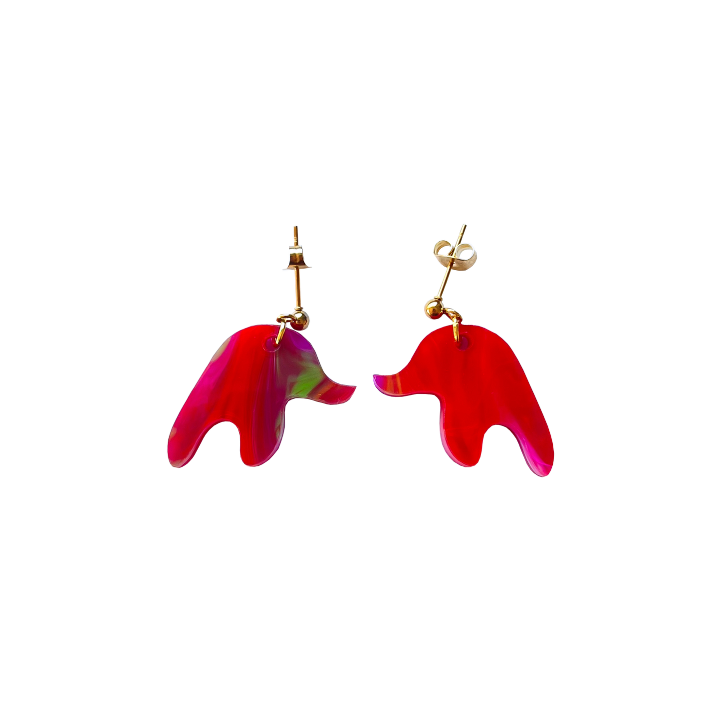 Boucles d'oreilles en acrylique LAVA