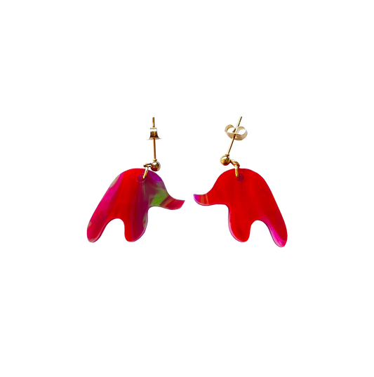 Boucles d'oreilles en acrylique LAVA