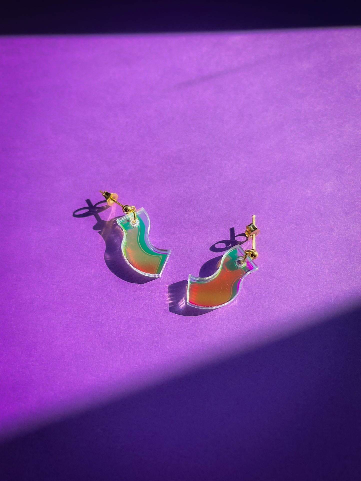 Boucles d'oreilles acrylique LUEUR