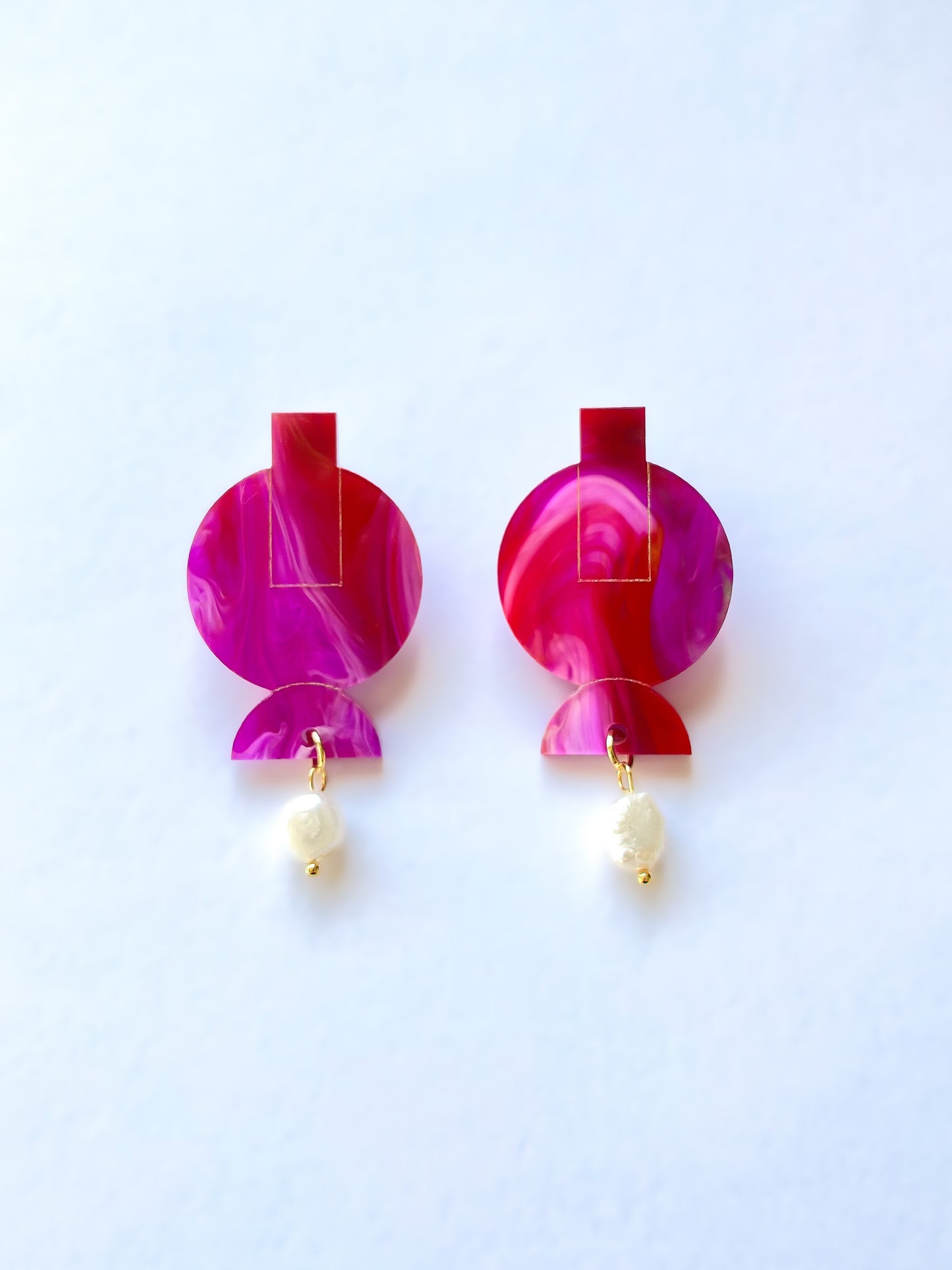 Boucles d'oreilles acrylique TIKKA