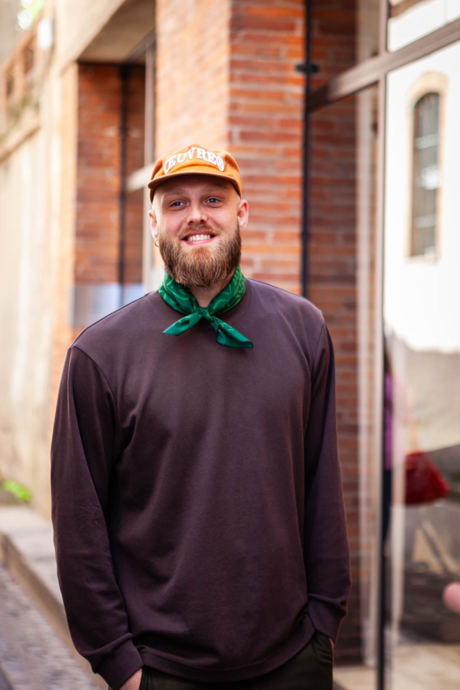Bandana homme, vert ESPRIT porté autour du cou, Charlie Loonie