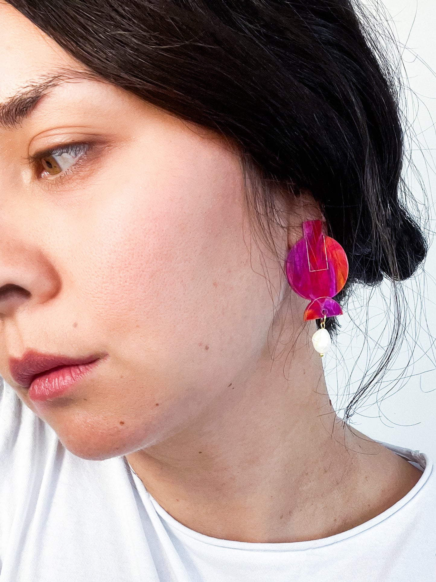 Boucles d'oreilles acrylique TIKKA