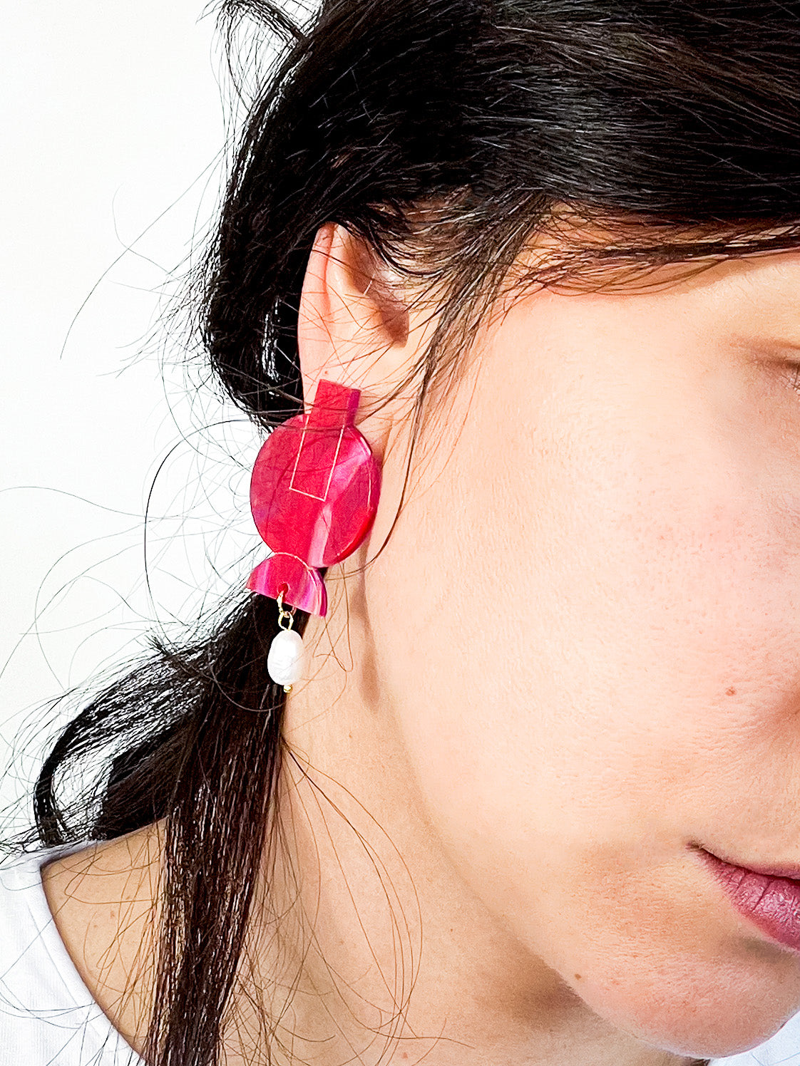 Boucles d'oreilles acrylique TIKKA